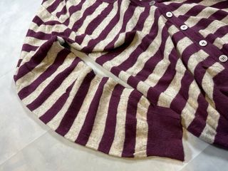 Cárdigan Burberry Rayas Morado Talla L