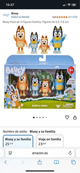 Casa Bluey y figuras extra