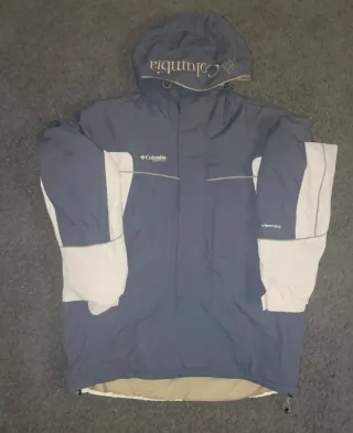Chaqueta Columbia Hombre Talla L Azul/Blanco