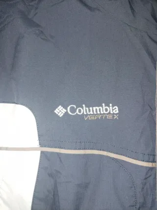 Chaqueta Columbia Hombre Talla L Azul/Blanco