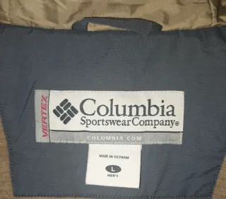 Chaqueta Columbia Hombre Talla L Azul/Blanco