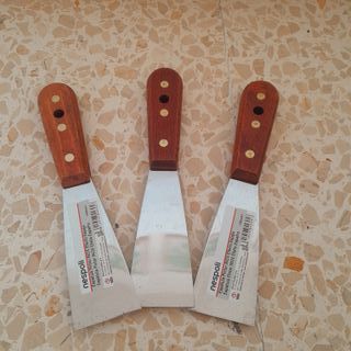 11 Espátulas Pintor Nespoli Madera Acero Inox