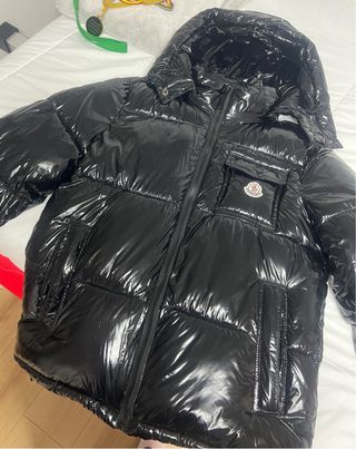 Chaqueta Moncler Negra Brillante
