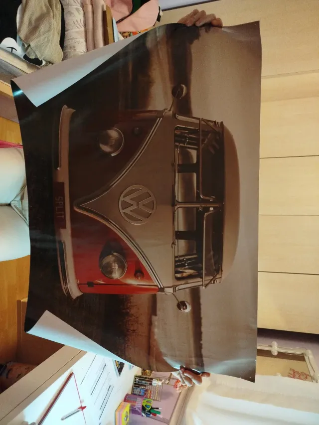 Póster Furgoneta Volkswagen Split