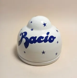 BACIO Perugina PORTAGIOIE Bianco Blu CERAMICA