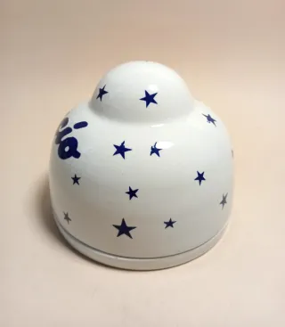 BACIO Perugina PORTAGIOIE Bianco Blu CERAMICA
