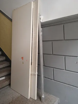 2xPuertas Correderas Madera para Restaurar