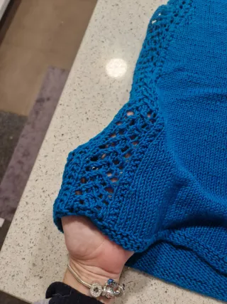 Top tejido a mano verano mujer