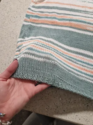 Top tejido a mano verano mujer