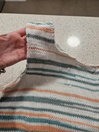 Top tejido a mano verano mujer