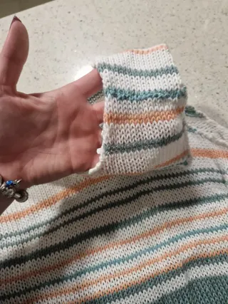 Top tejido a mano verano mujer