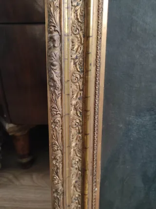 Retrato cuadro Antiguo  siglo óleo lienzo XIX