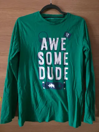 Camiseta niño manga larga Awesome Dude