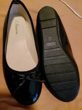 Manoletinas charol mujer talla 40