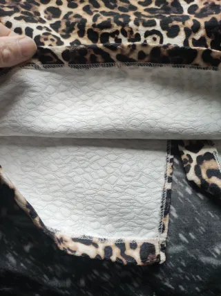 Falda midi leopardo mujer talla única
