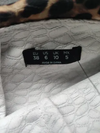 Falda midi leopardo mujer talla única