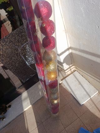 Lotto 42 palline di Natale vintage  rosse e oro