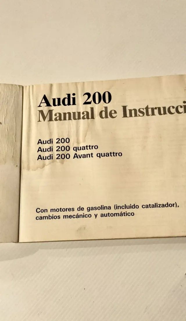 Manual Audi 200