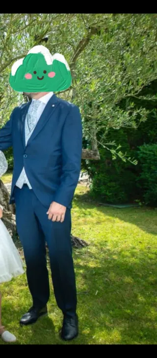 Traje de Novio Azul Marino