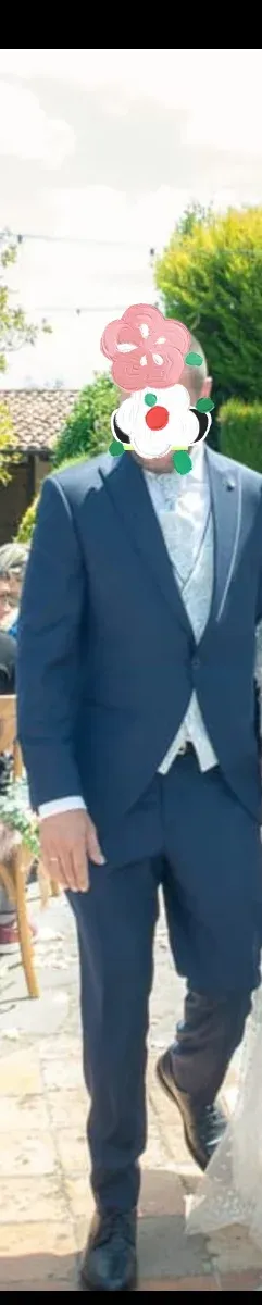 Traje de Novio Azul Marino