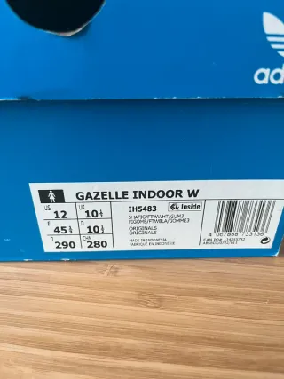 Adidas Gazelle Indoor Shadow Fig Talla 45 1/3