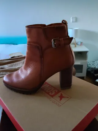 Botines Pikolinos Marrones Tacón