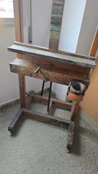 Caballete profesional de pintor madera