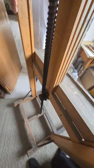 Caballete profesional de pintor madera