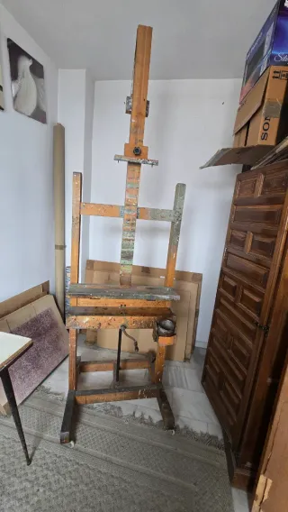 Caballete profesional de pintor madera