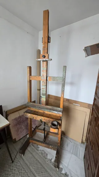Caballete profesional de pintor madera