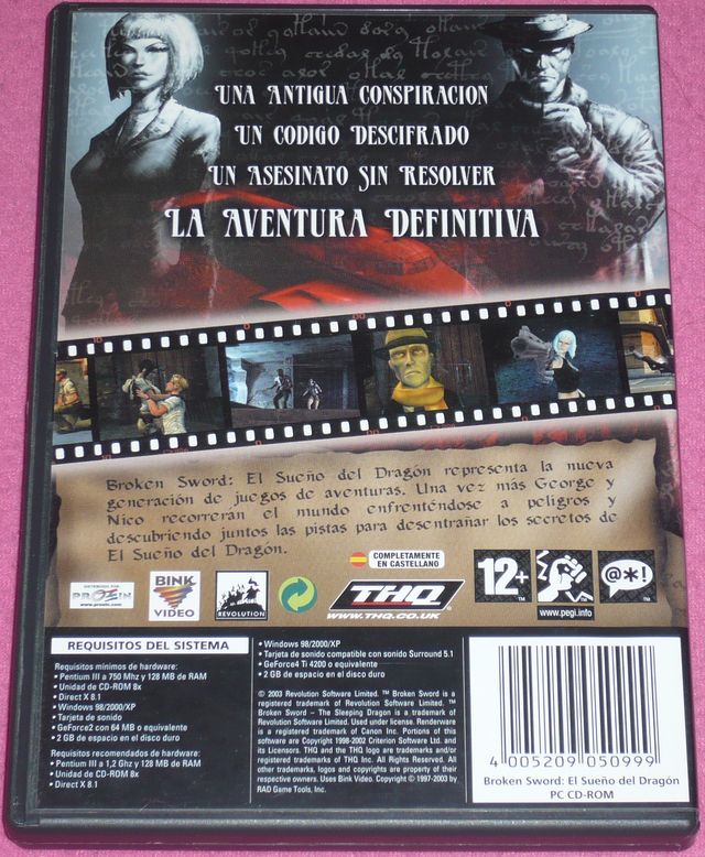 Broken Sword El Sueño del Dragón PC