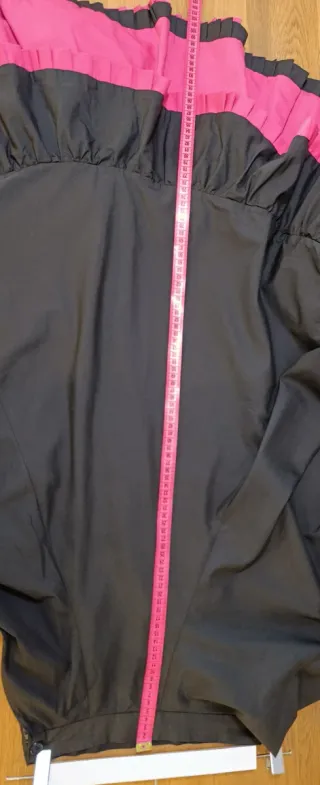 Falda flamenca baile volantes rosa y negro