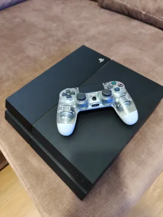 Ps4 (PlayStation 4) Negra + Mando Transparente