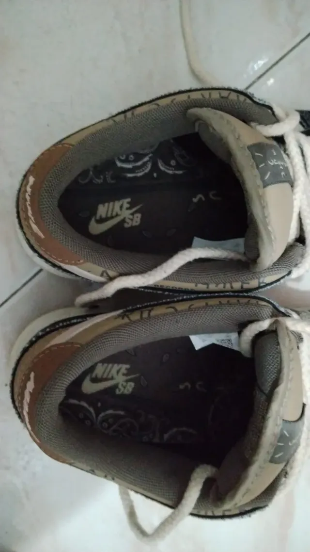 Zapatillas Nike Dunk SB Beige y Negro