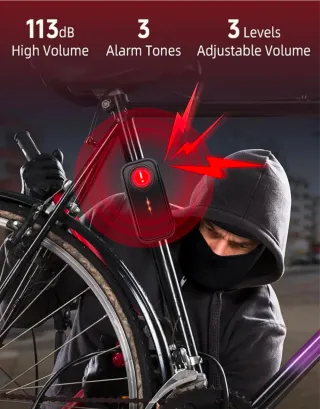 Alarma antirrobo 113db con mando