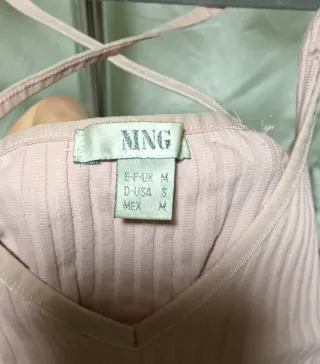 Top tirantes rosa pálido S/36