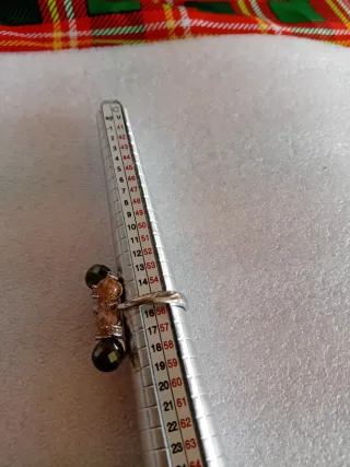 Anello Argento 925 con Pietre Verdi