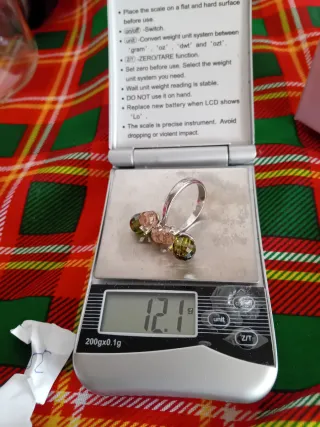 Anello Argento 925 con Pietre Verdi