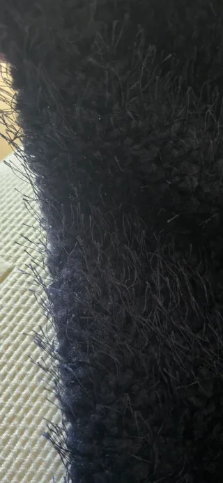 Chaqueta pelo azul marino fiesta