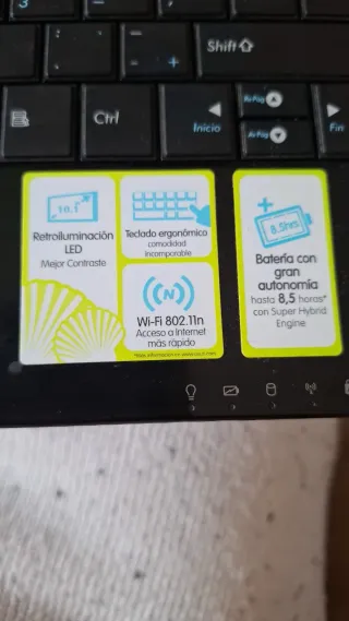 Asus Eee PC Portátil Negro