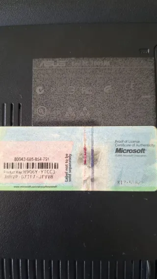 Asus Eee PC Portátil Negro