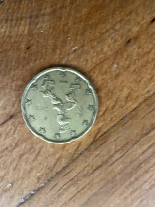 Moneda 20 céntimos 2002