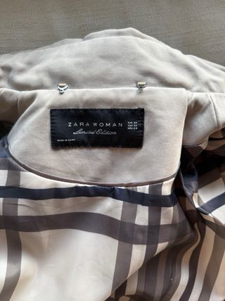 Gabardina Zara Beige