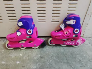 Patines Oxelo rosas y morados talla 26-28