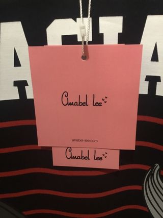 Vestido oversize Anabel Lee negro y rojo Talla L