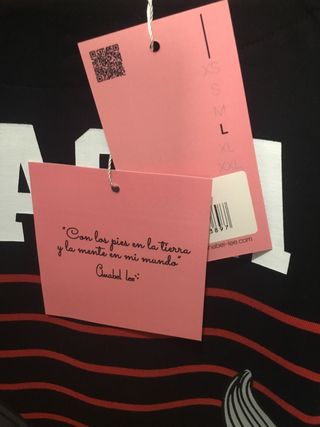 Vestido oversize Anabel Lee negro y rojo Talla L