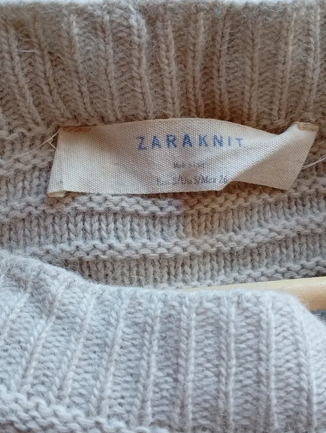 Vestido Zara punto angora Talla S