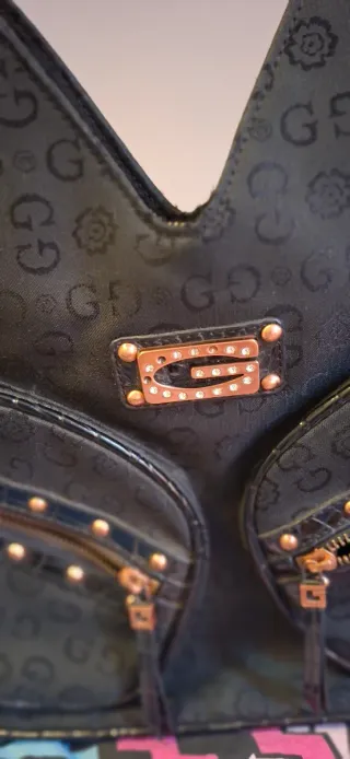 Borsa Gussaci vintage nera