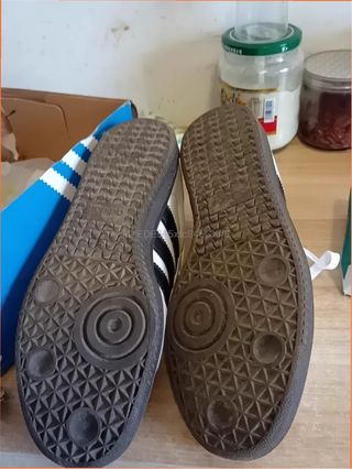 Zapatillas Adidas Samba Mujer Gris Blanco