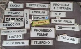 Placas indicativas de aluminio